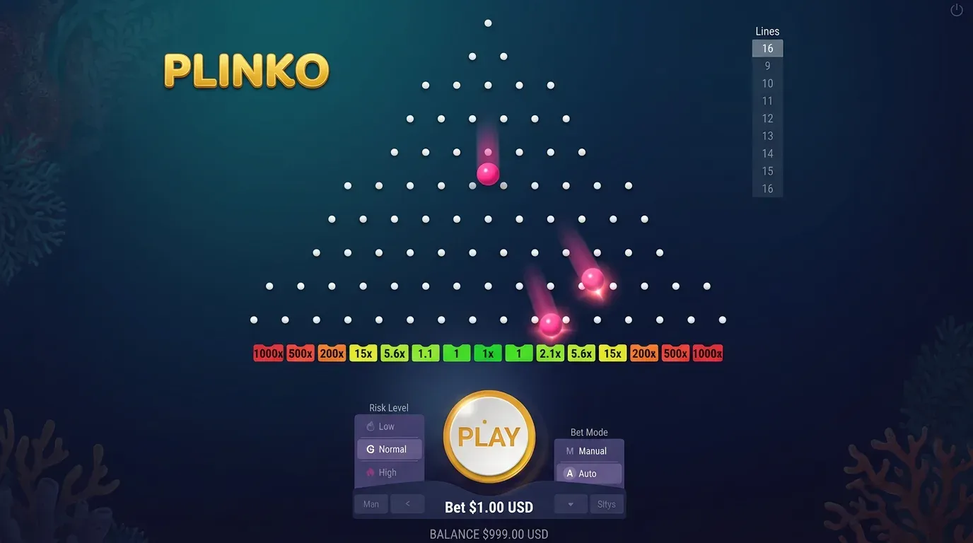 Plinko 1000 en play