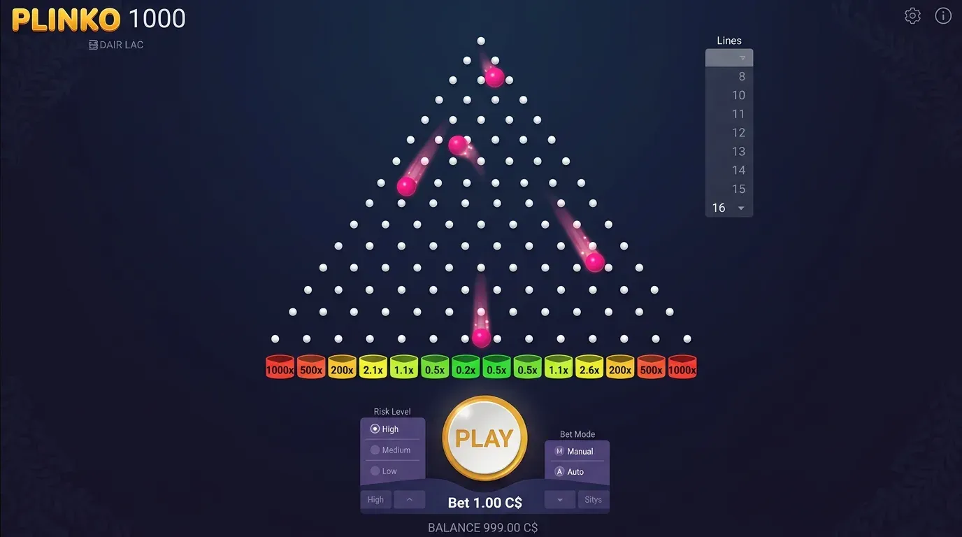 Plinko 1000 en CA play